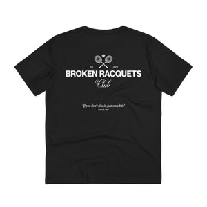 Broken Racquets Club -  black tennis T shirt - Casual Pro