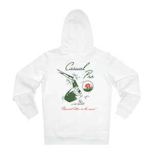 White Golf Hoodie with back print 