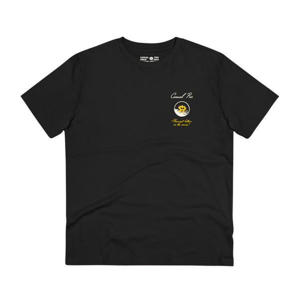 Black funny golf t-shirt with front print