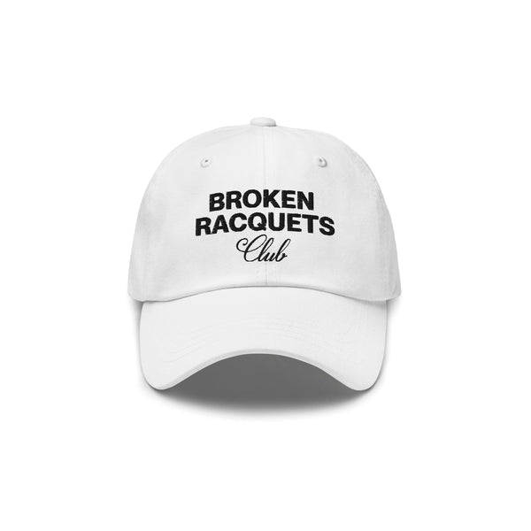Broken Racquets Club - White Dad Hat - Casual Pro