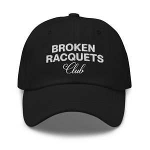 Black tennis dad hat - embroidered Casual Pro logo 
