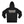 Black casual hoodie - back print