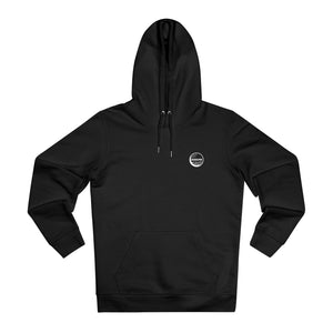 Black hoodie with print on the front