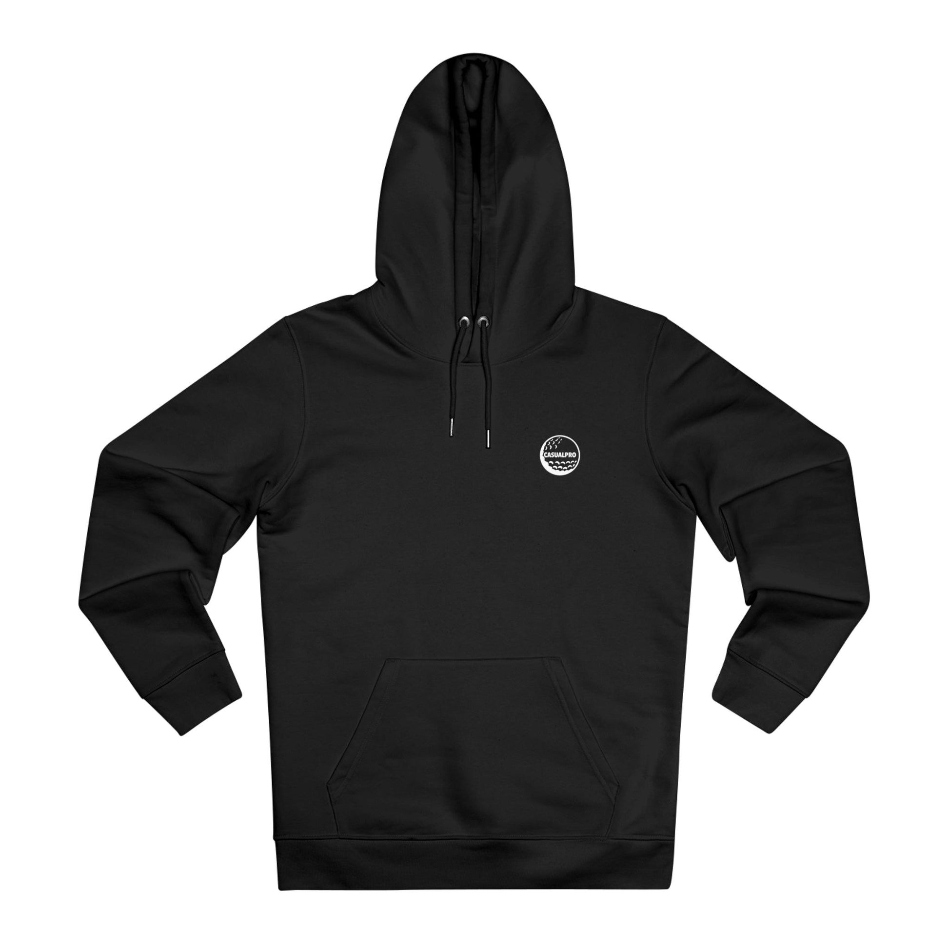 Black hoodie with print on the front