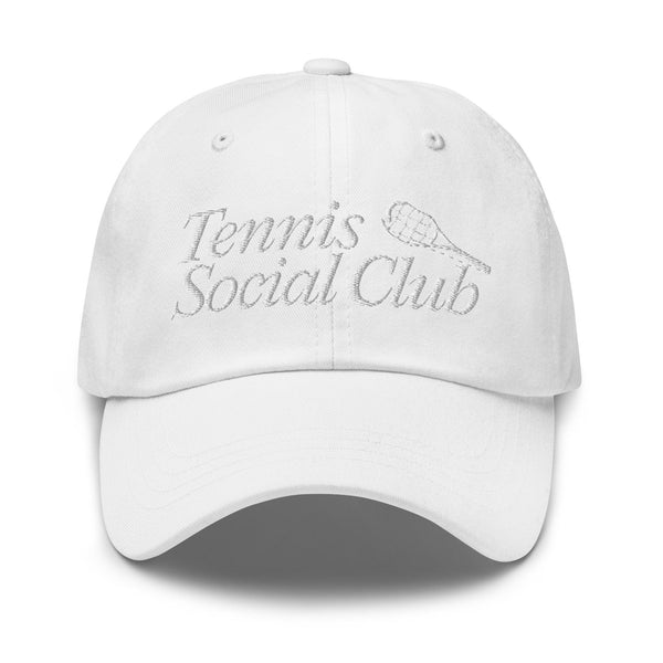 Tennis Social Club - White Dad hat - CasualPro